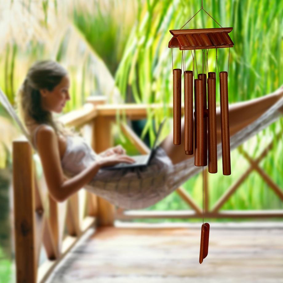B2X  Windspiel Bambus "Tempel" 