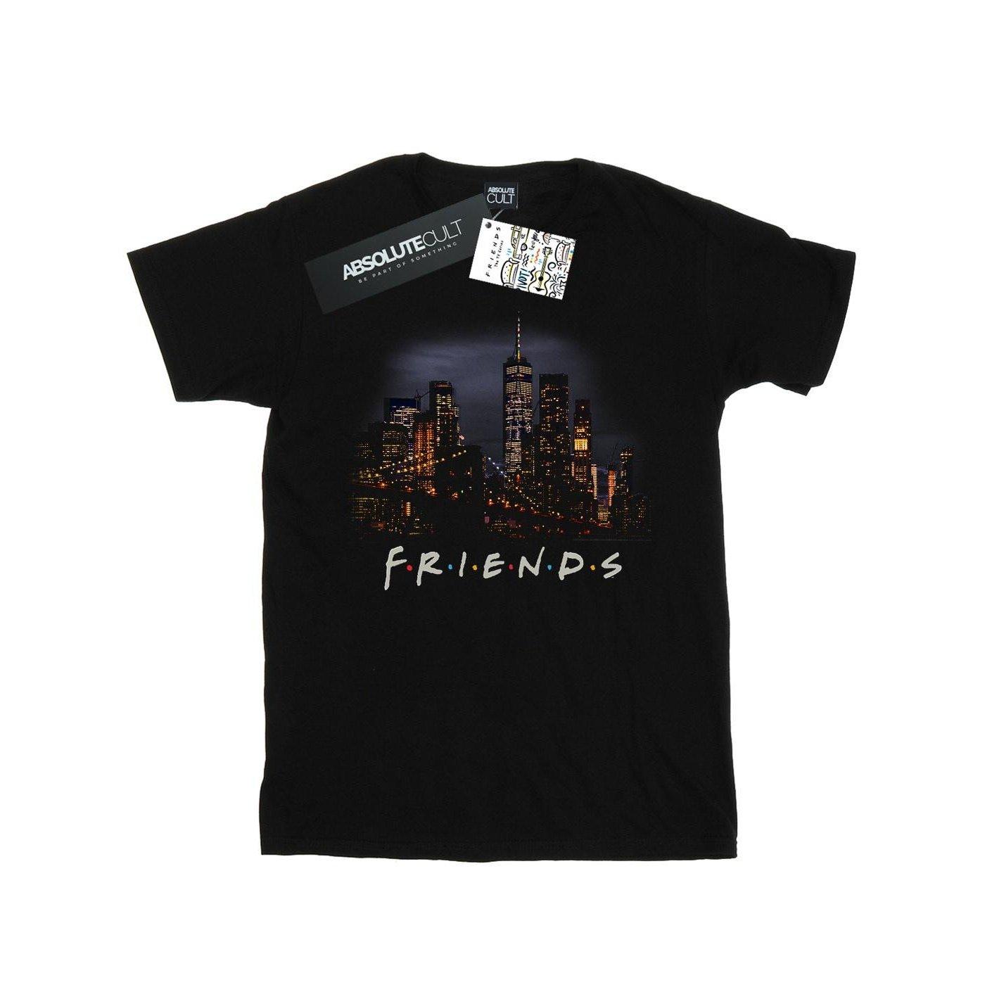 Image of Night Skyline Tshirt Herren Schwarz XL