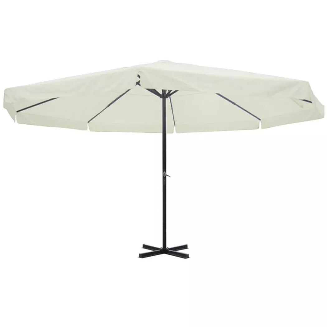 VidaXL - Sonnenschirm aluminium, One Size, Weiss