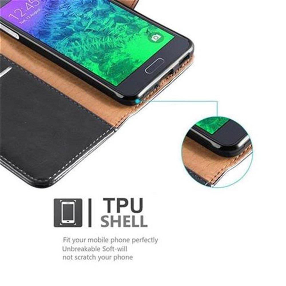 Cadorabo  Housse compatible avec Samsung Galaxy ALPHA - Coque de protection avec fermeture magnétique, fonction de support et compartiment pour carte 