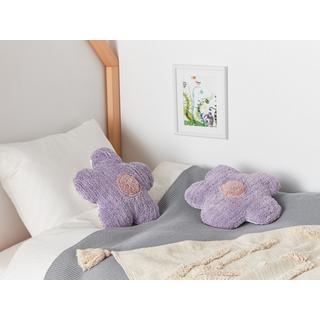 Beliani Lot de 2 coussins en Coton Moderne SORREL  