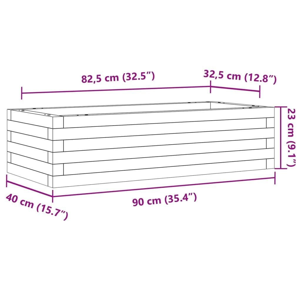 VidaXL Jardinière pinède imprégnée  