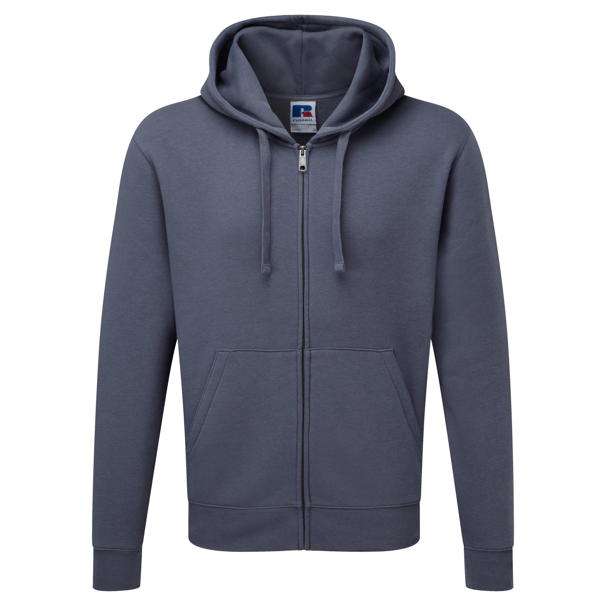 Image of Authentic Full Zip Kapuzen Sweatshirthoodie Herren Grau XXL