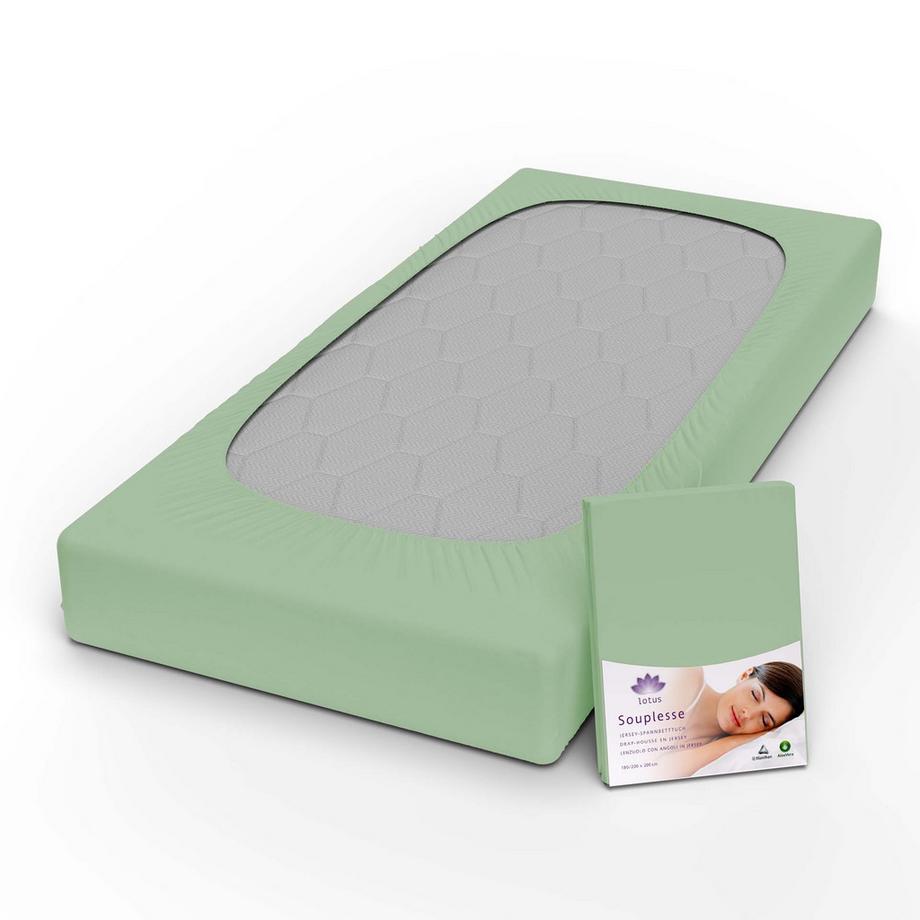 Lotus Bettwaren Souplesse Lenzuolo con Angoli Jersey  