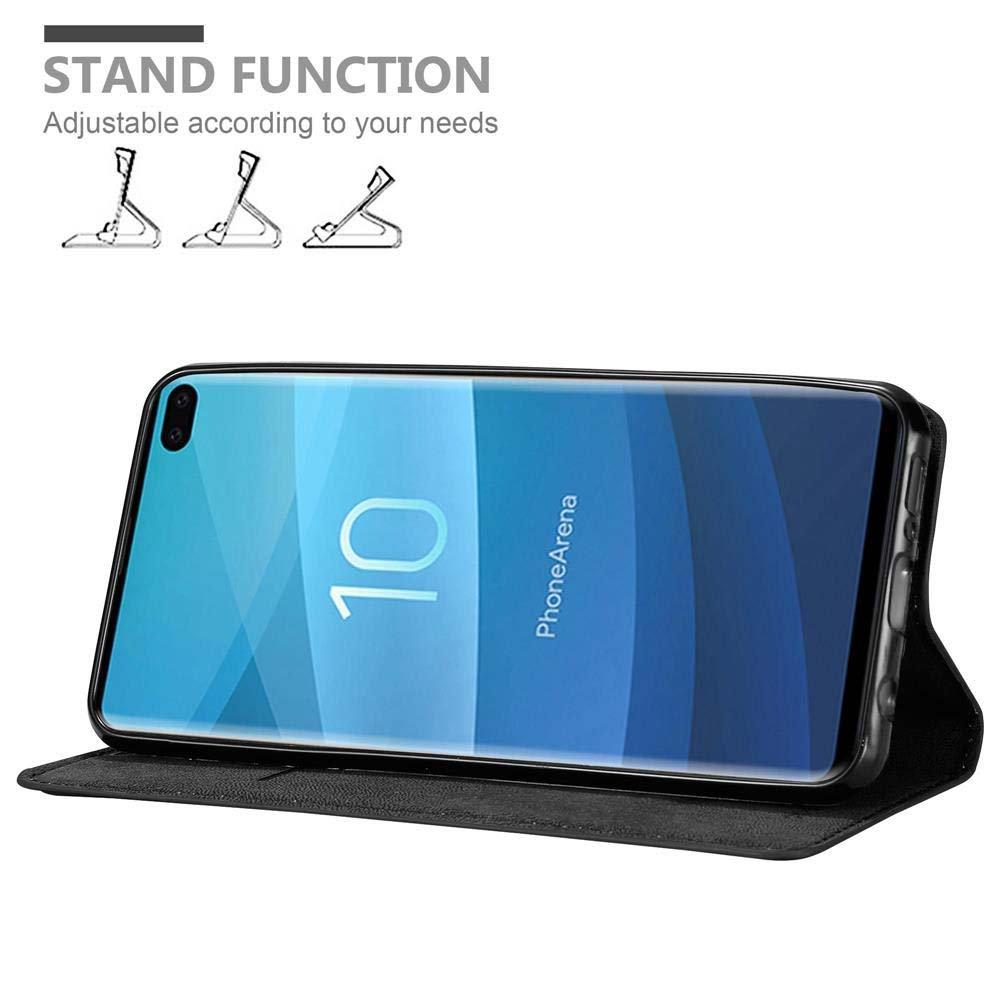 Cadorabo  Housse compatible avec Samsung Galaxy S10 PLUS - Coque de protection avec fermeture magnétique, fonction de support et compartiment pour carte 