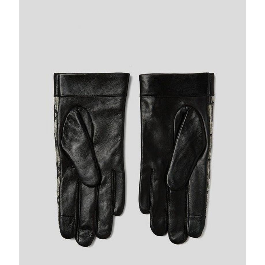 KARL LAGERFELD Monogram Jacquard City Handschuhe  