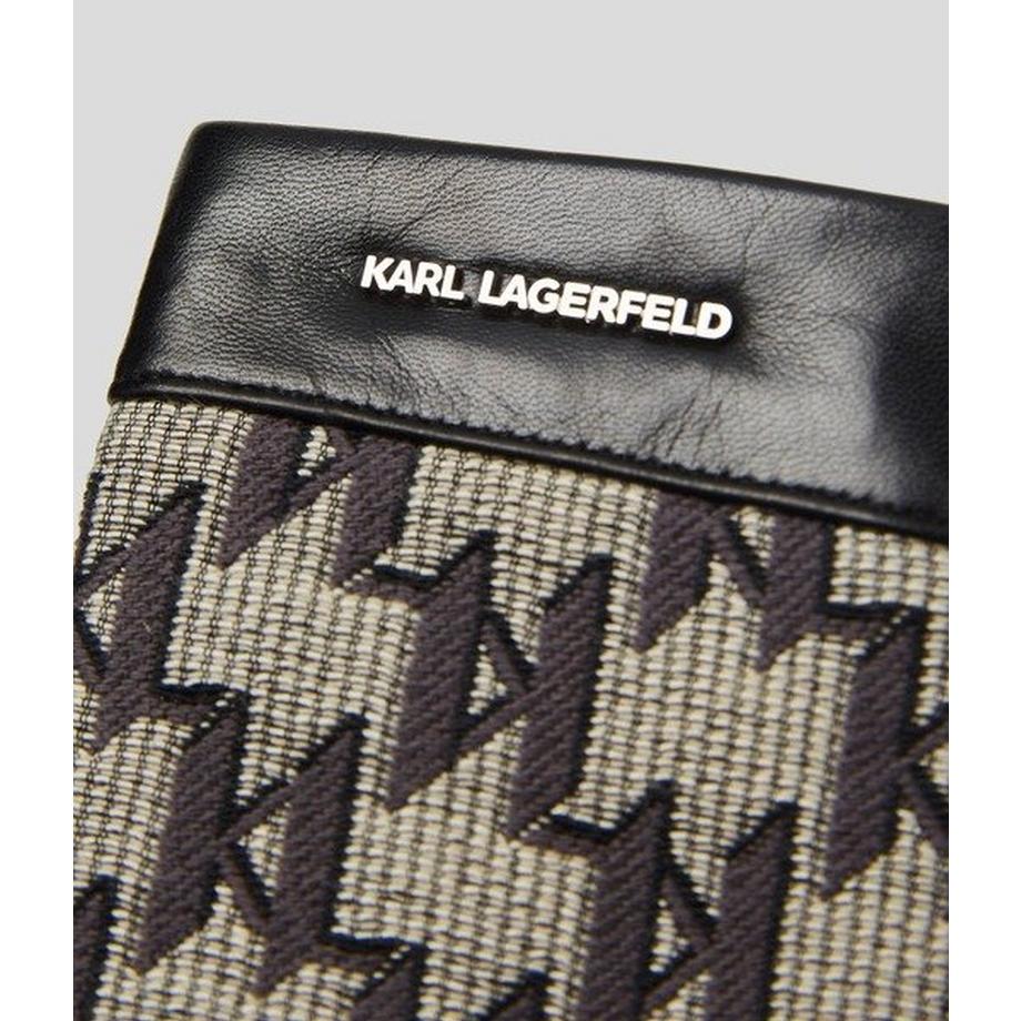 KARL LAGERFELD Monogram Jacquard City Handschuhe  