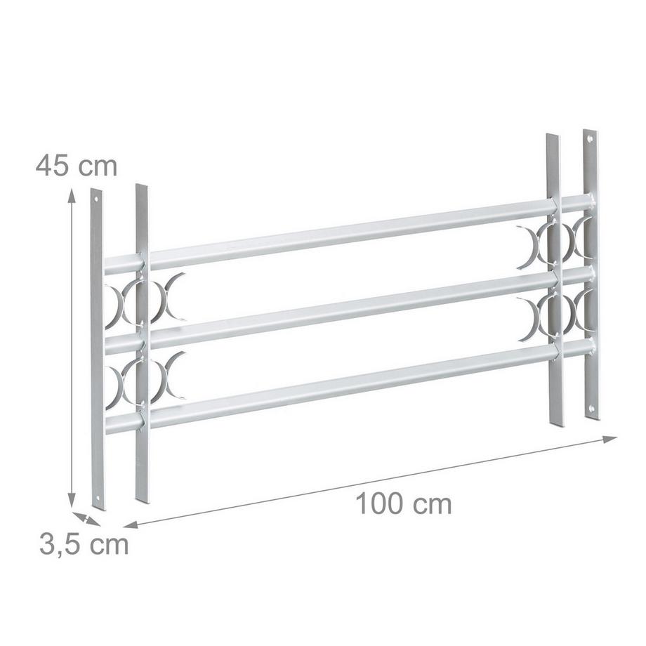 B2X  Protection anti-effraction avec grille de fenêtre extensible 