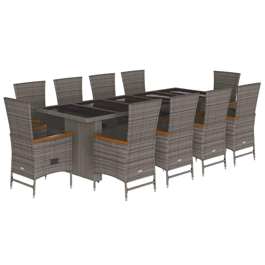 set da pranzo da giardino Polirattan