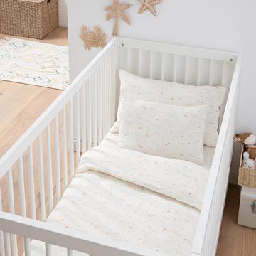 Housse de couette bébé en gaze de coton