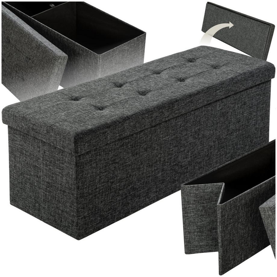 Tectake Pouf contenitore  Pieghevole  