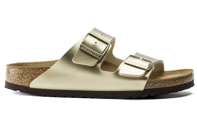 Image of Birkenstock Arizona Bs - Synthetik Sandale Damen Gold 38