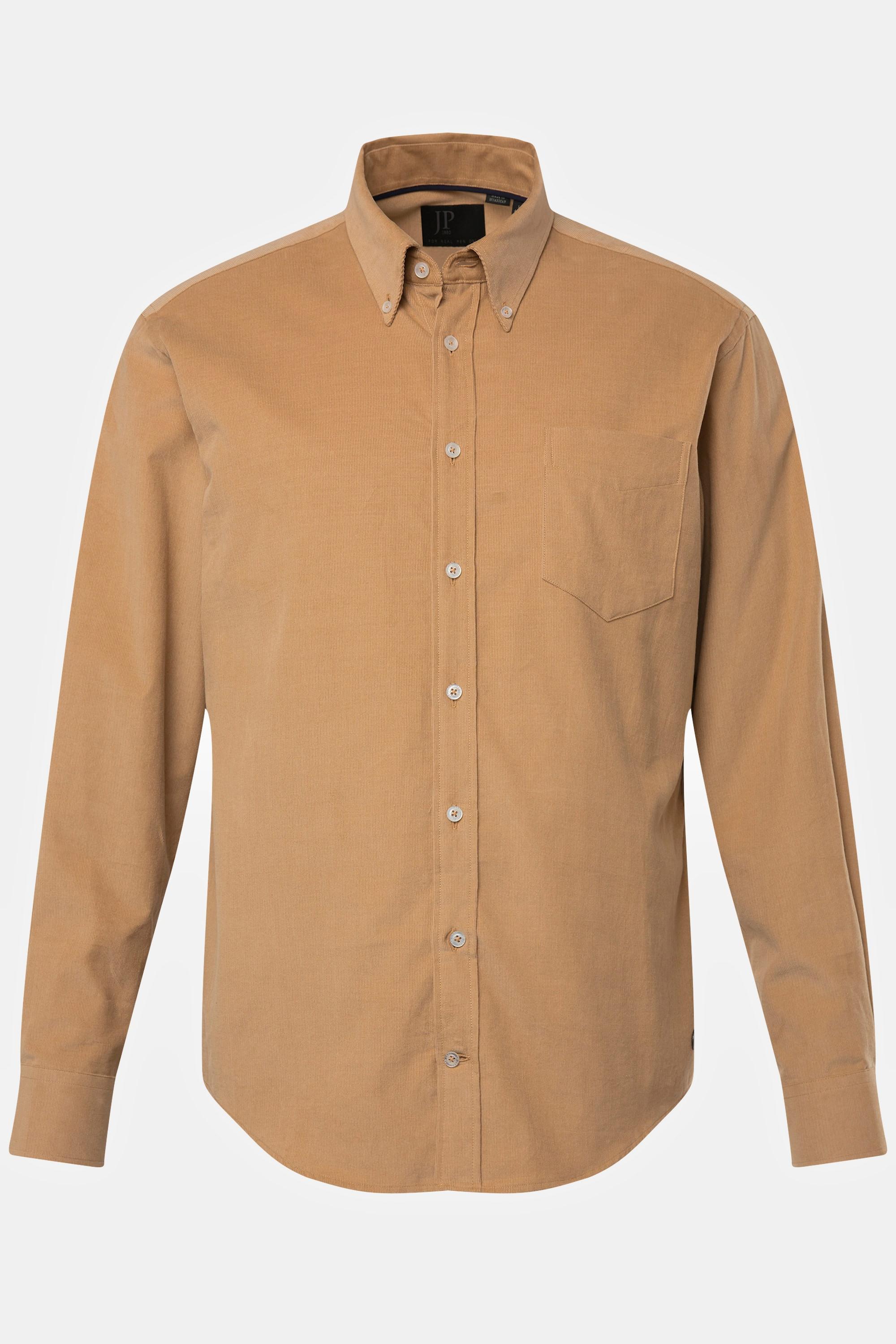 JP1880  Cordhemd, Langarm, Buttondown-Kragen, Modern Fit 