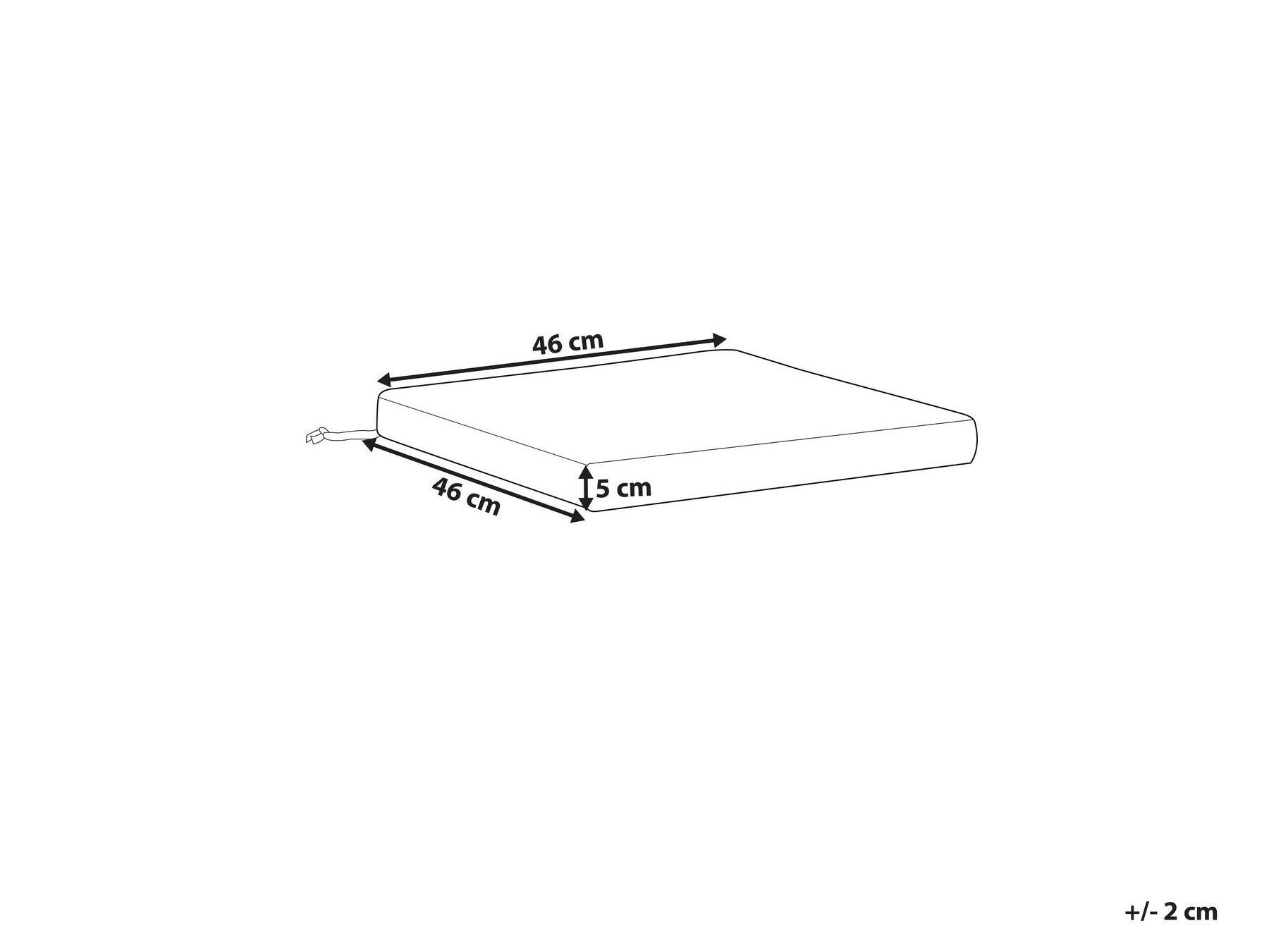 Beliani Coussin pour chaise de jardin en Lin synthétique Moderne SASSARI PREMIUM  