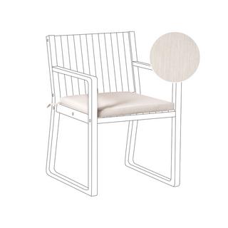 Beliani Coussin pour chaise de jardin en Lin synthétique Moderne SASSARI PREMIUM  