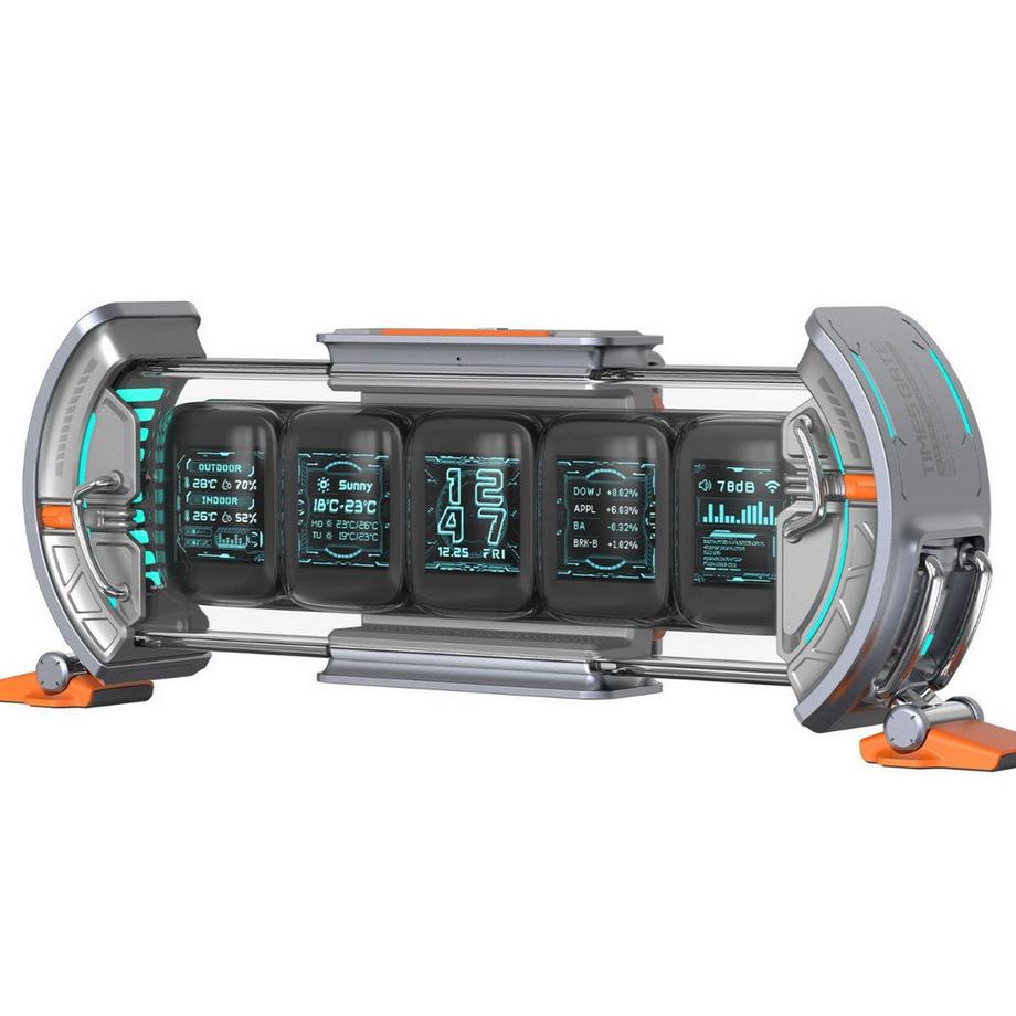 Divoom  Times Gate Informatives Pixel Display Grau 