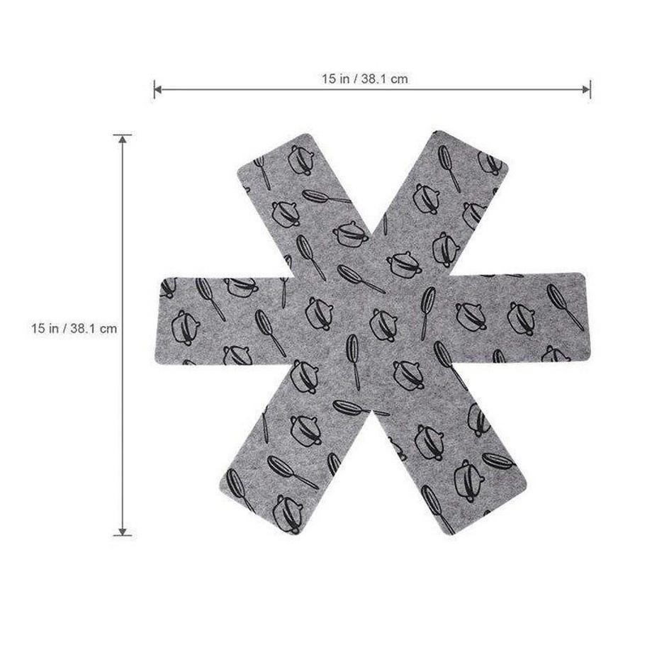 Northio  Protection pour casserole/poêle 38 cm, lot de 5 