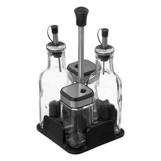 5five Set d'épices en verre 4 pièces - Noir  