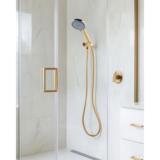 Beliani Kit de pommeau de douche avec tuyau flexible en ABS (matière synthétique durable) Traditionnel SURIPA  