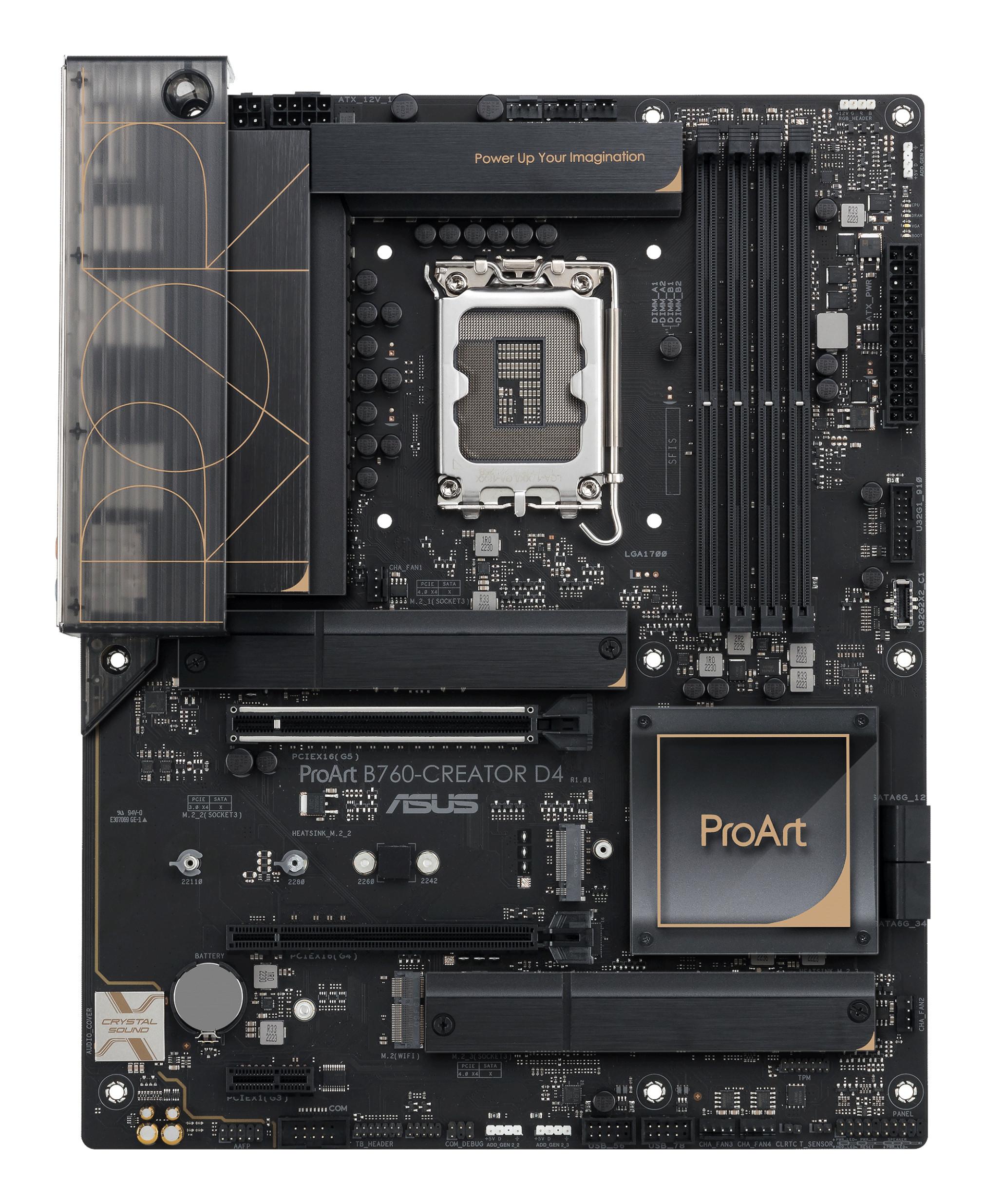 ASUS  PROART B760-CREATOR D4 Intel B760 LGA 1700 ATX 