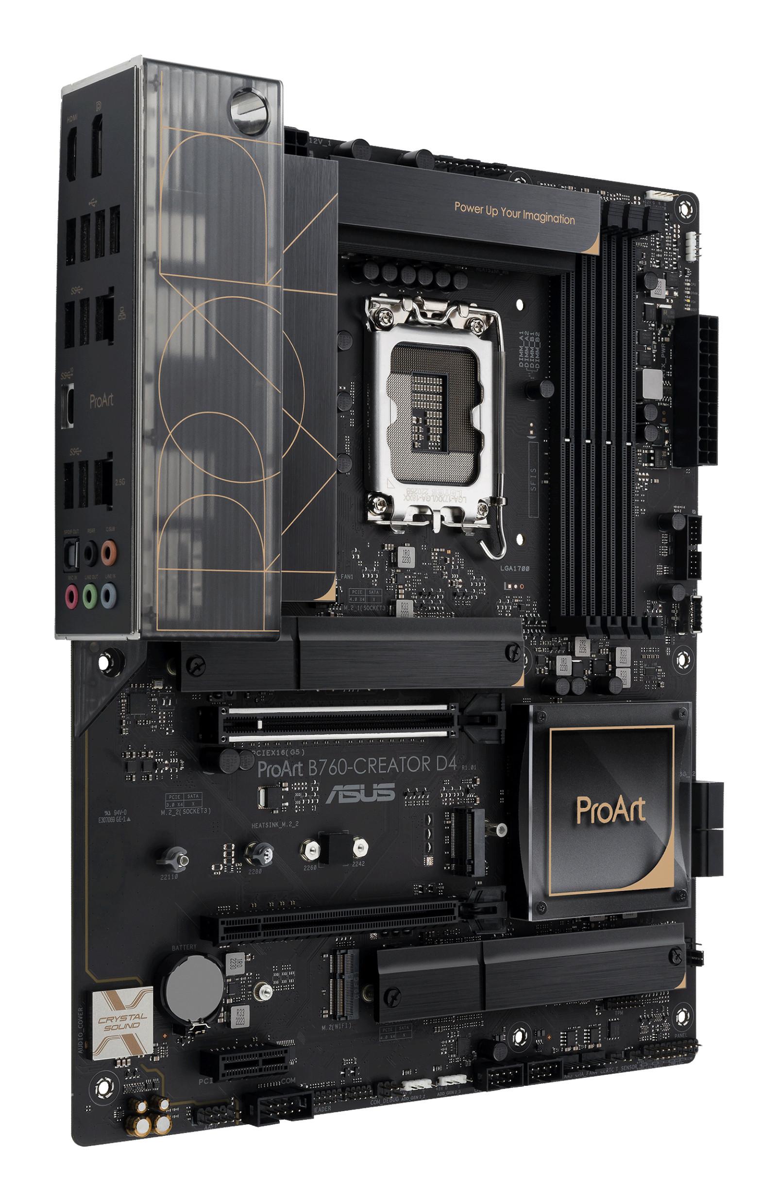 ASUS  PROART B760-CREATOR D4 Intel B760 LGA 1700 ATX 