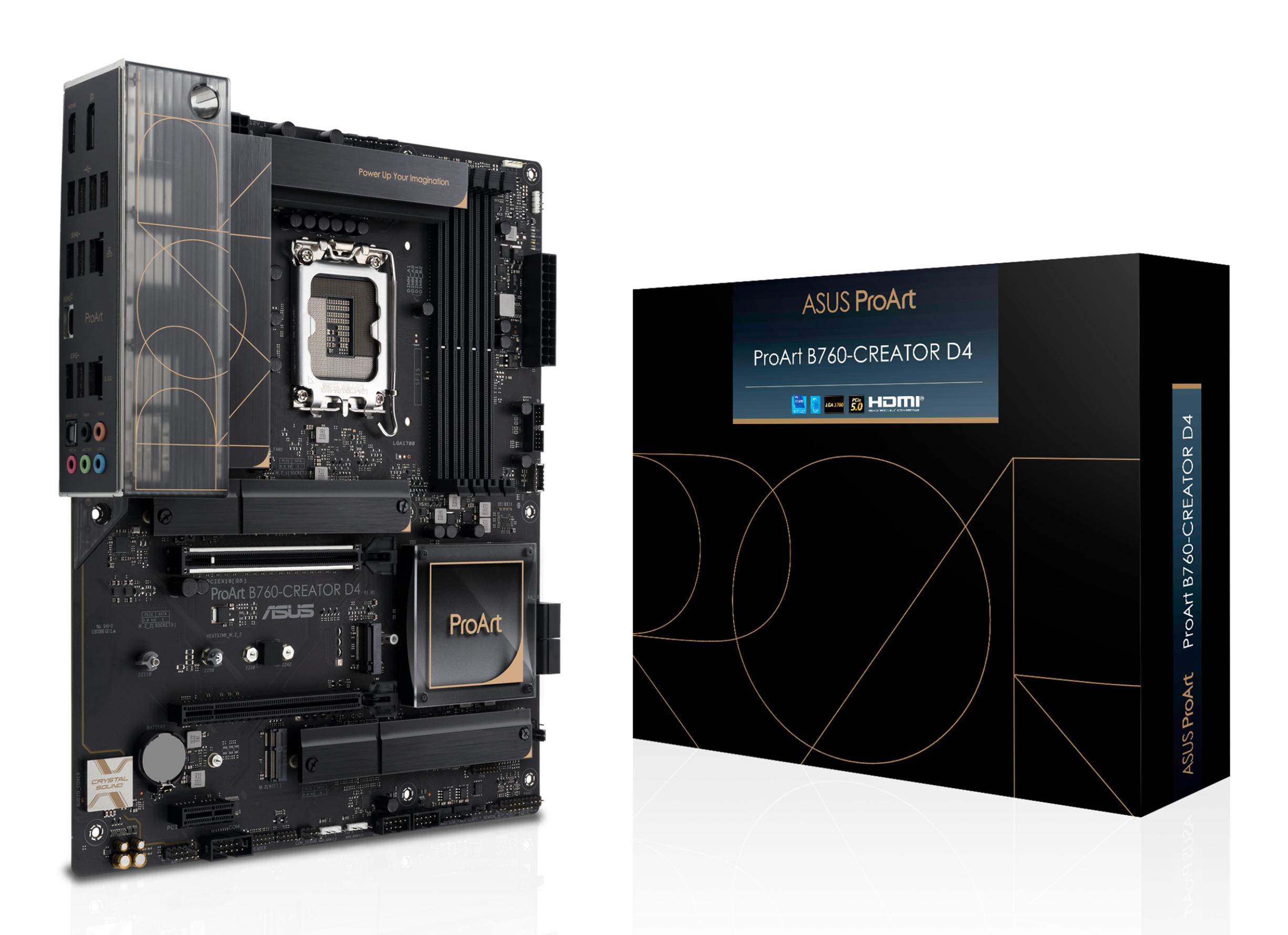 ASUS  PROART B760-CREATOR D4 Intel B760 LGA 1700 ATX 