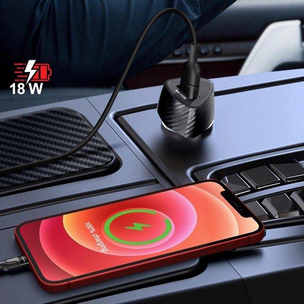 Avizar  Chargeur Voiture USB 18W + Quick Charge 