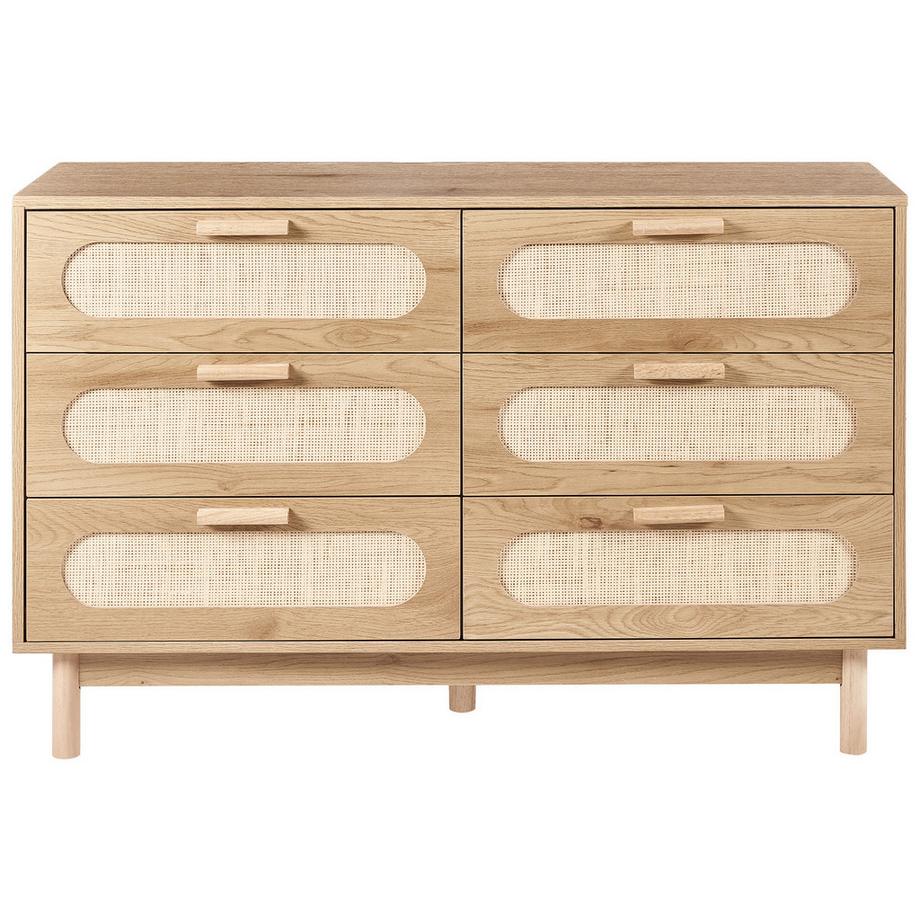 Beliani Cassettiera a 6 cassetti en Pannello di fibre (LDF)  COSTELLO  