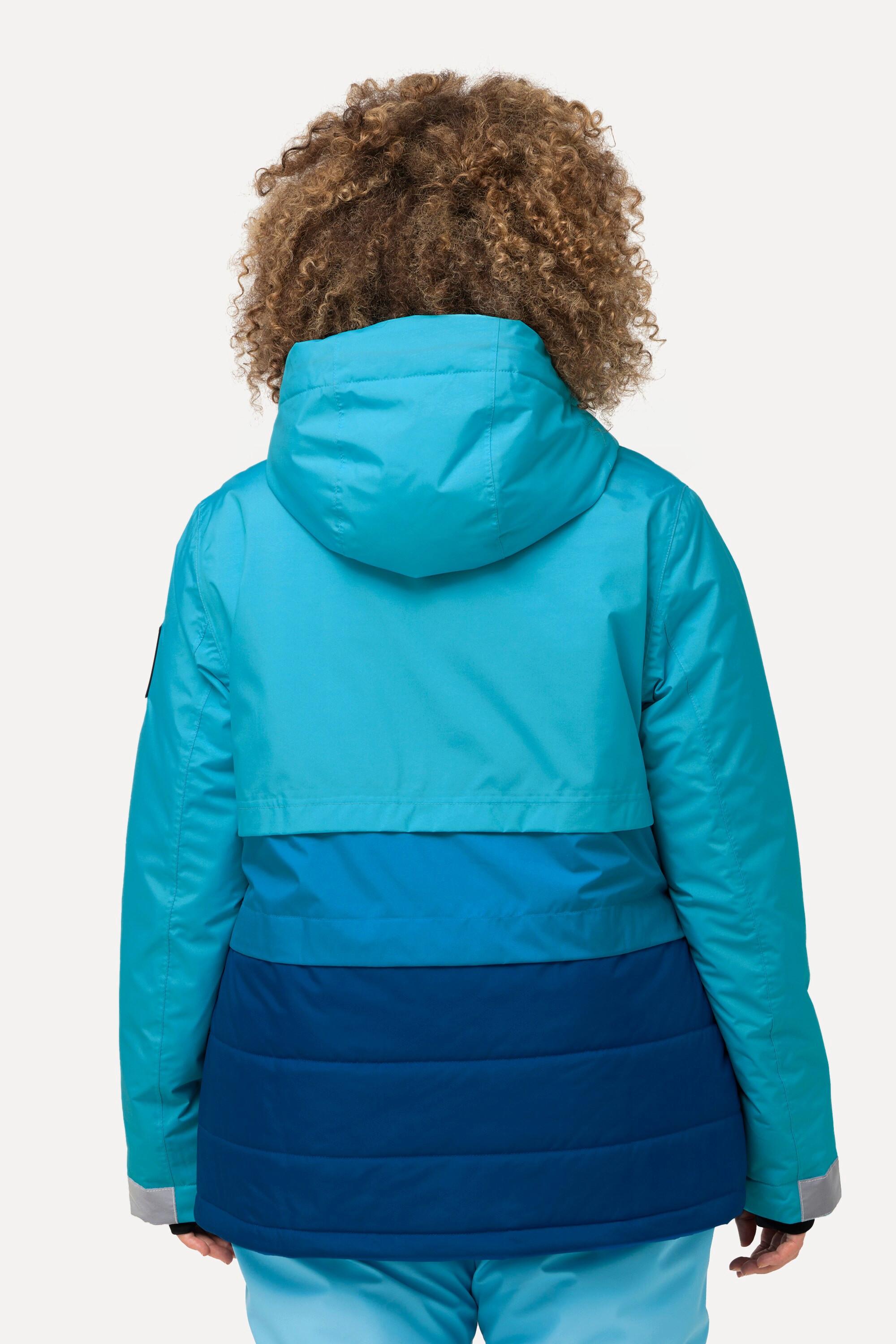 Ulla Popken  Veste de ski HYPRAR imperméable, fermeture à glissière à double sens, jupe pare-neige 