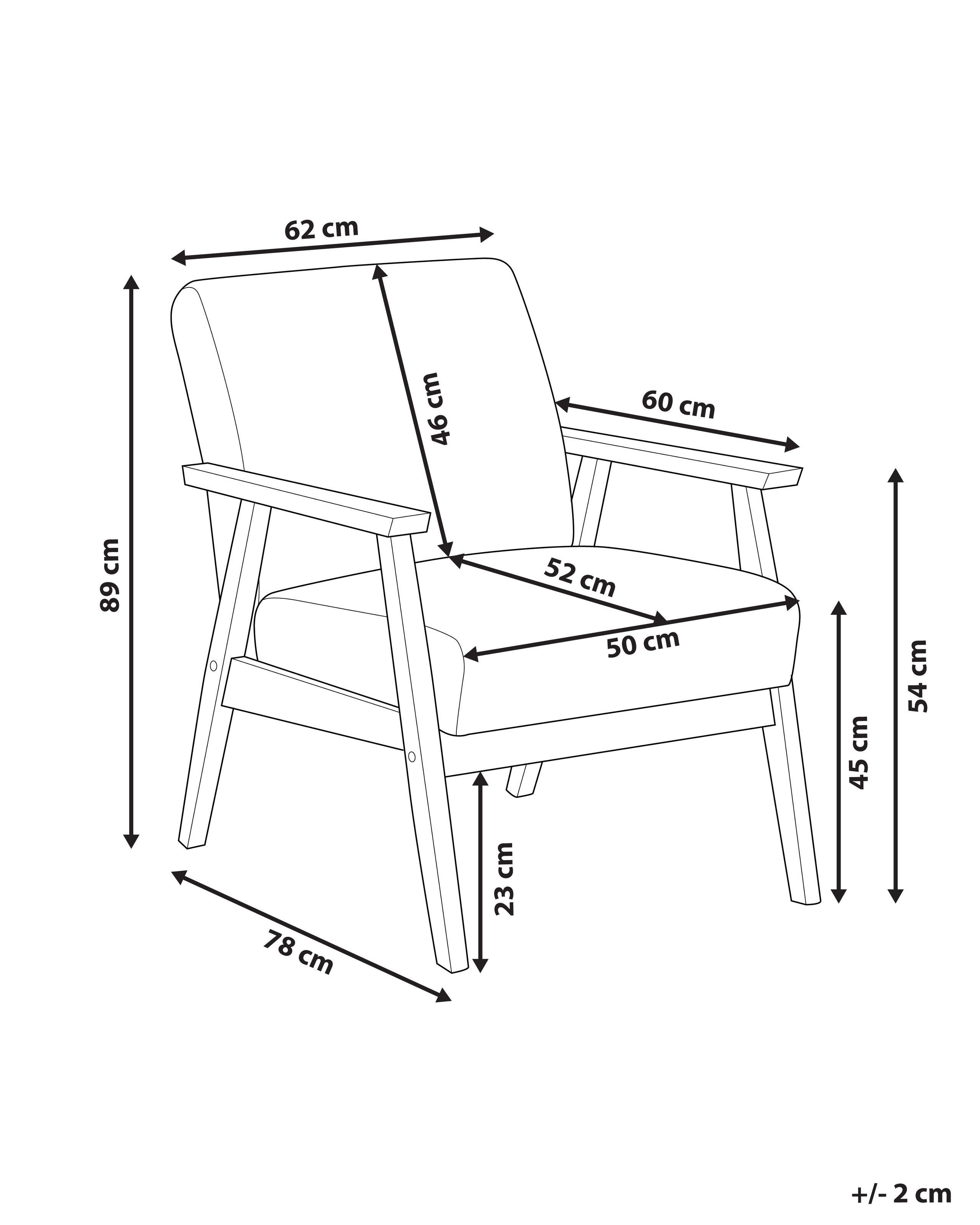 Beliani Sessel aus Polyester Retro ASNES  