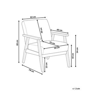 Beliani Sessel aus Polyester Retro ASNES  