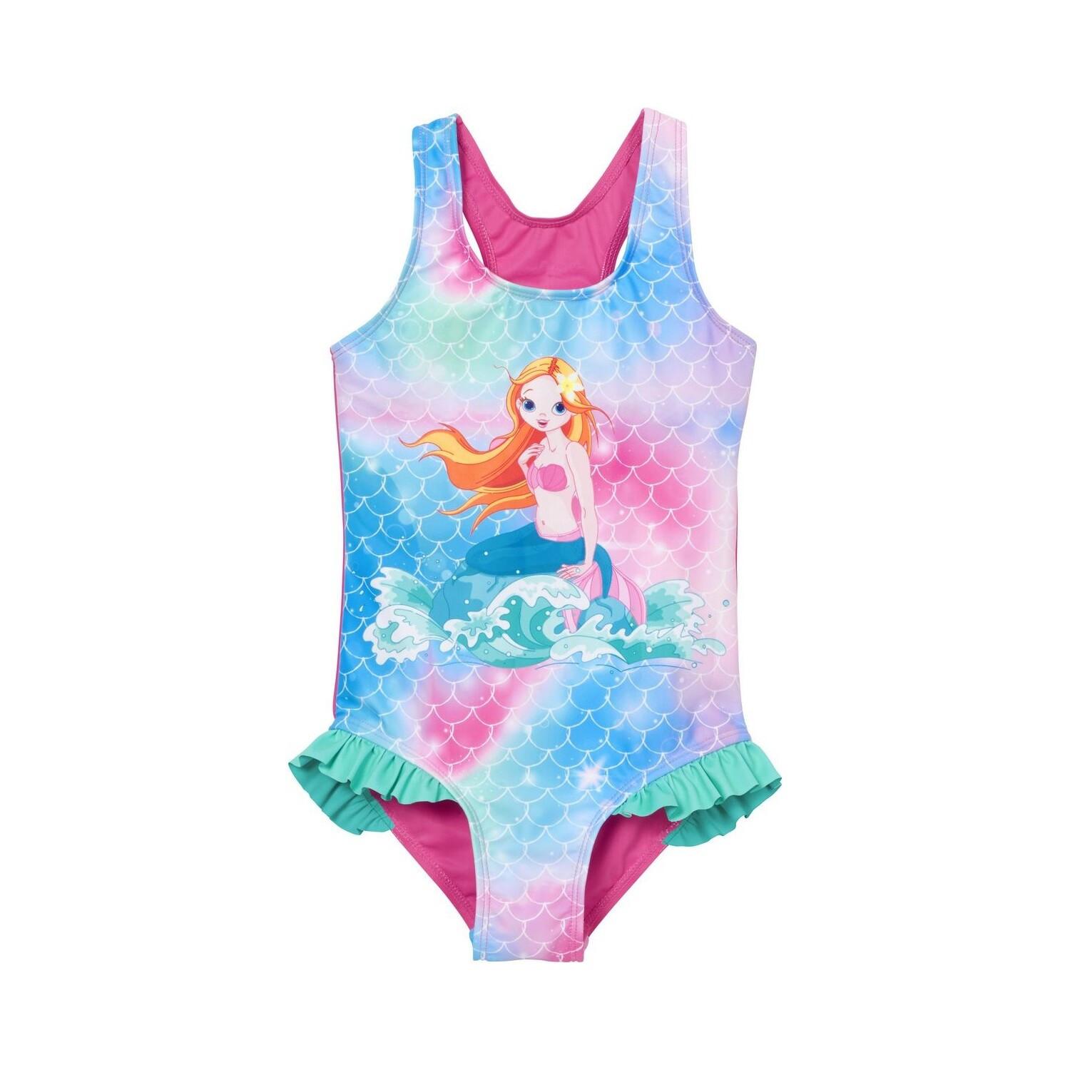 Image of Badeanzug Mit Uv-schutz, Mädchen Mermaid Unisex 5-6A