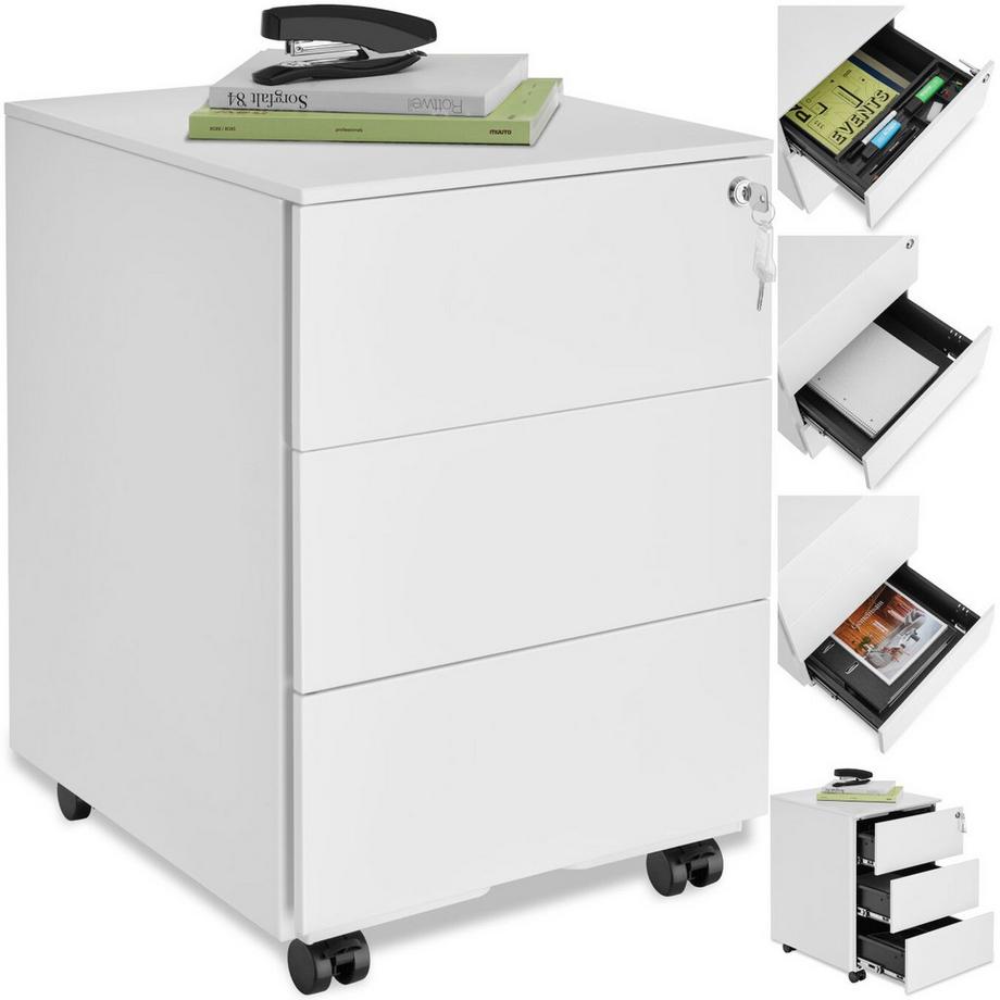 Armadietto per pratiche con rotelle Magna  in acciaio verniciato a polvere