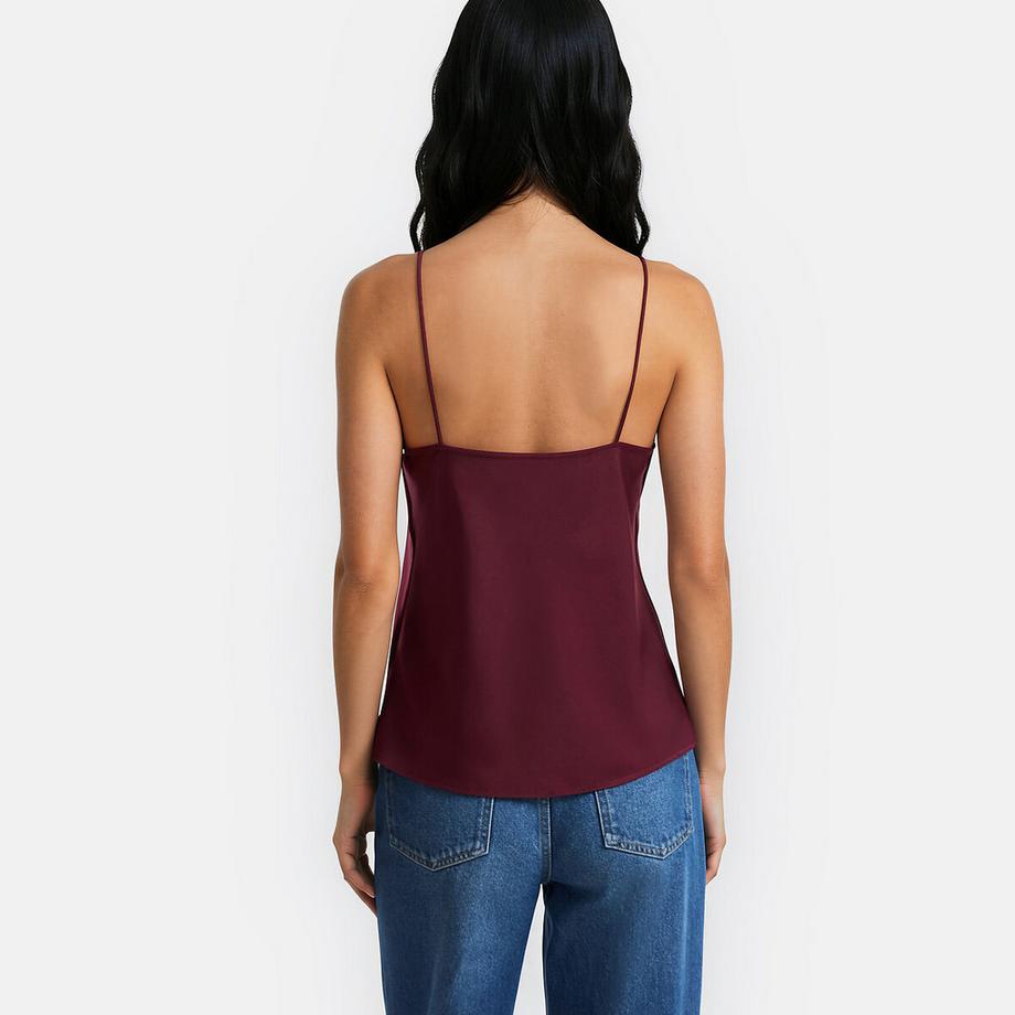 La Redoute Collections Débardeur col V en satin  