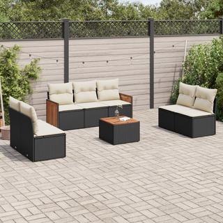 VidaXL set divano da giardino Polirattan  