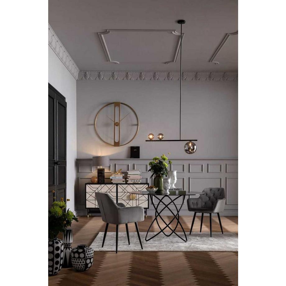 KARE Design Table Molekular noir rond 120  