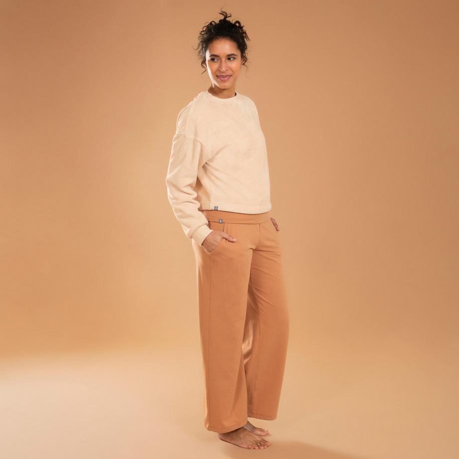 KIMJALY Felpa Cocoon in Pile Yoga & Meditazione  