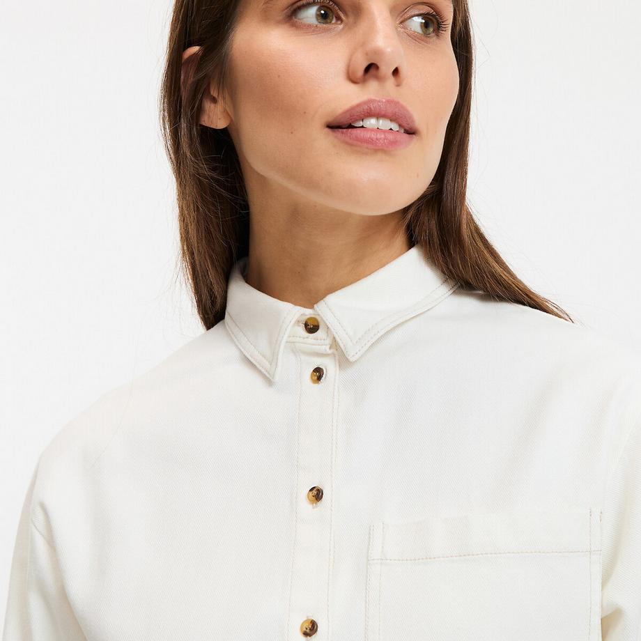 La Redoute Collections Hemd aus reinem Baumwoll-Denim  