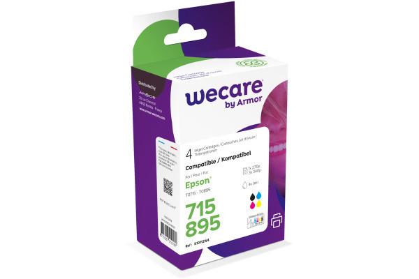 Image of WECARE Multipack new built CMYBK T071540WE z.Epson Stylus DX4000 4x9ml