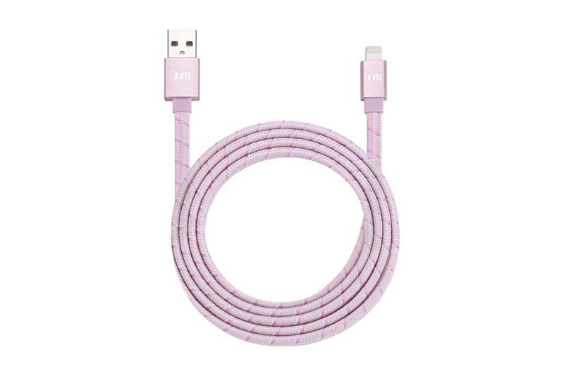 justmobile  AluCable Flat 1,2 m Or rose 