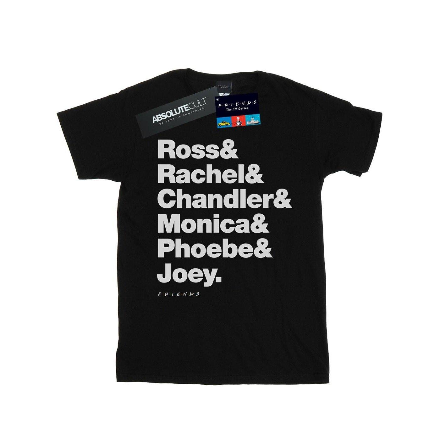 Image of First Names Text Tshirt Damen Schwarz L