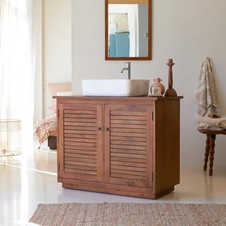 Tikamoon Mobile da bagno in acacia massello 95 cm Loggia  