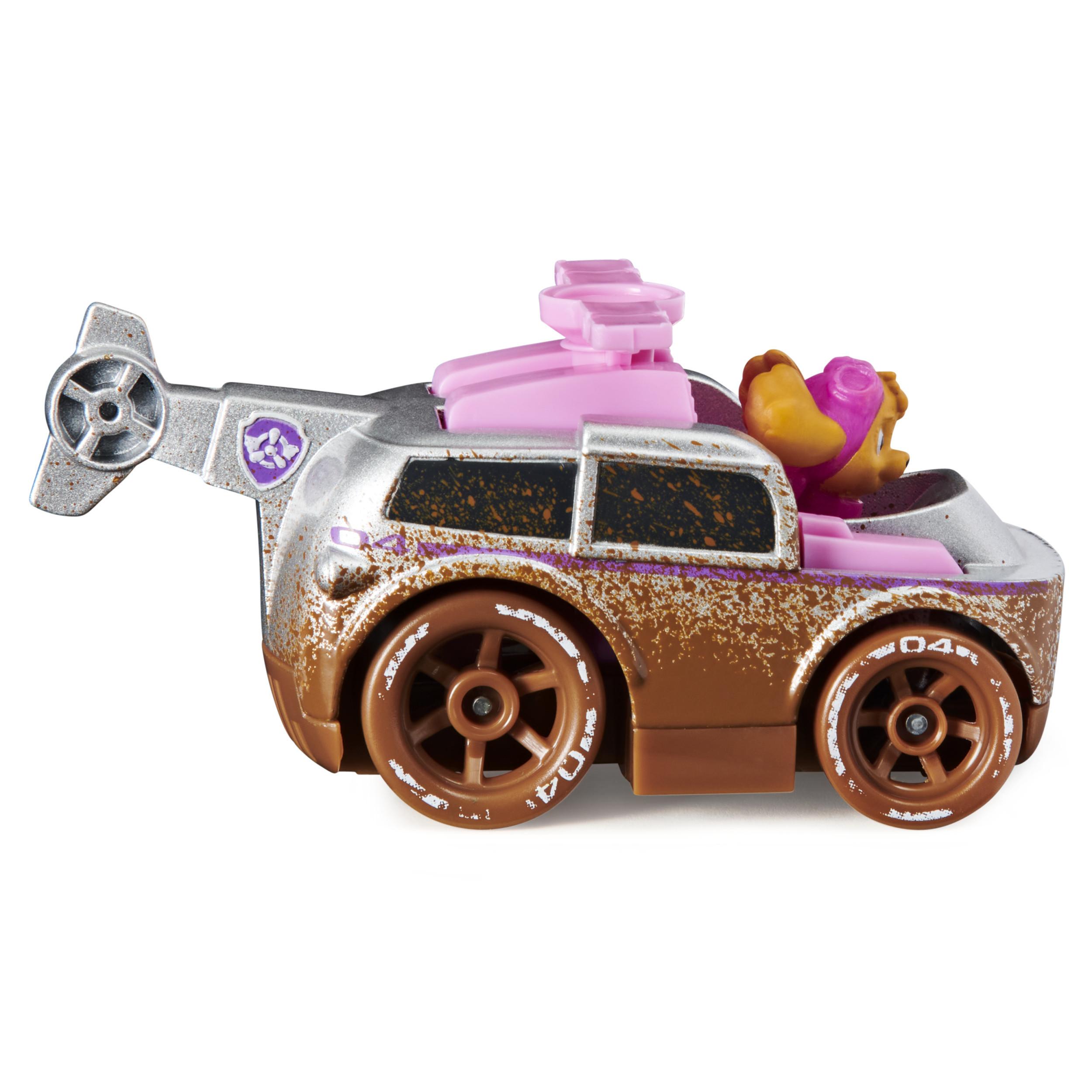 PAW PATROL  PAW Patrol True Metal Off-Road Mud, confezione da 3 con macchinine giocattolo di Skye, Chase e Marshall, scala 1:55, giocattoli per bambini dai 3 anni in su 