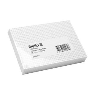 Biella Cartes-fiches A6 quadrillées 4 mm - Blanc  