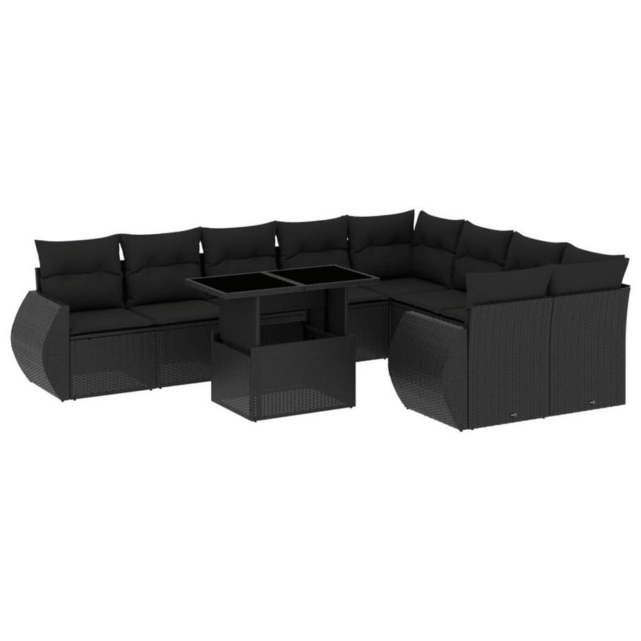 Ensemble de canapés de jardin rotin synthétique