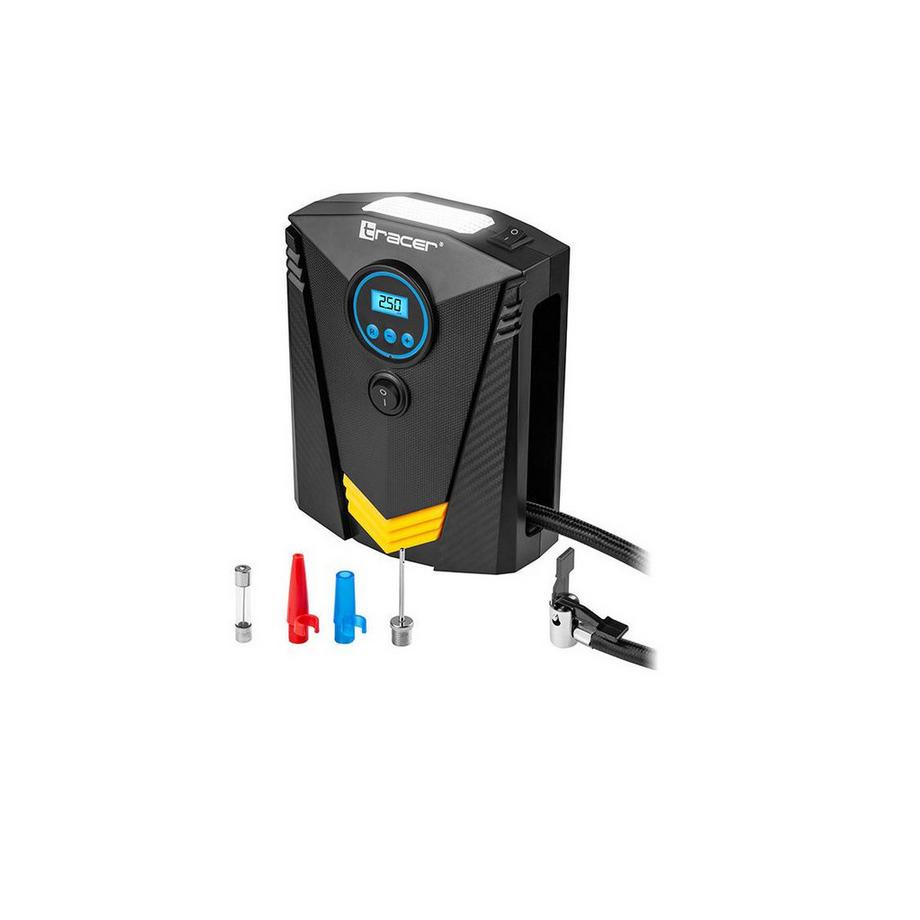 TRACER  Compresseur pour pneus de voiture - 100W - Affichage numérique 