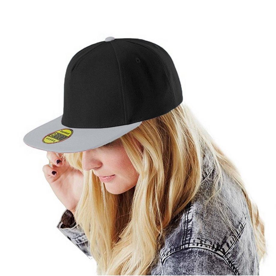 Beechfield Casquette de baseball à visière plate Lot de 2  