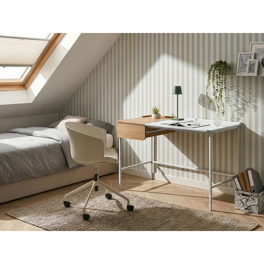Beliani Table de bureau en Panneau de particules de bois Minimaliste OCATE  