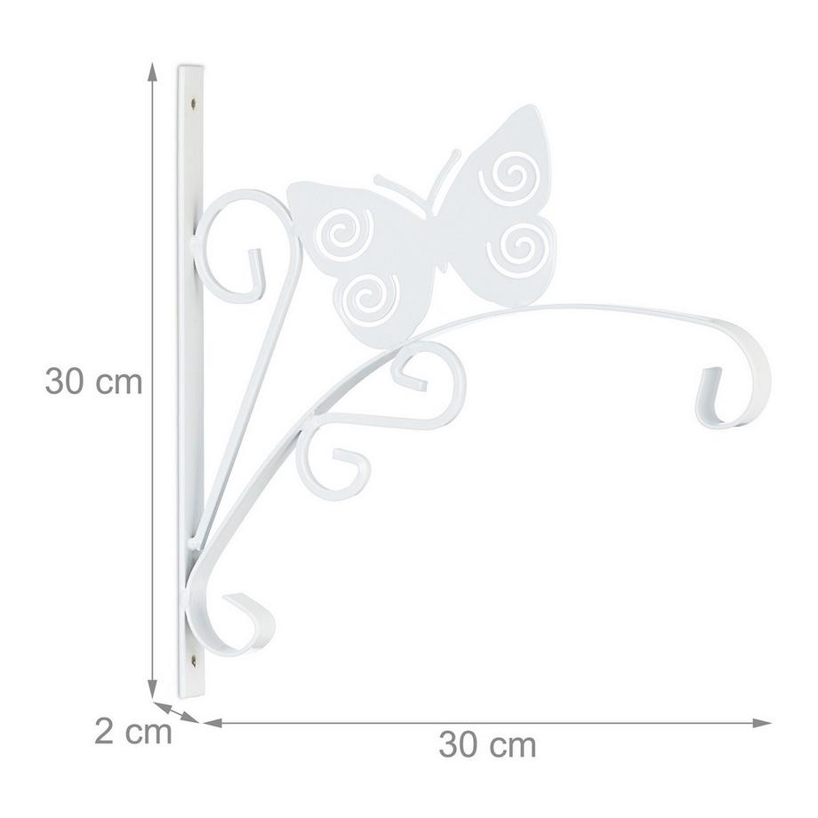 B2X 2x Support pour panier suspendu avec papillon  