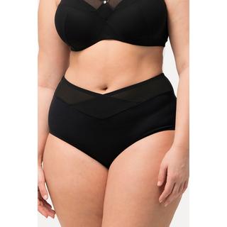 Ulla Popken Maxi Slip Modellanti Vita Alta Fascia Larga in Mesh  